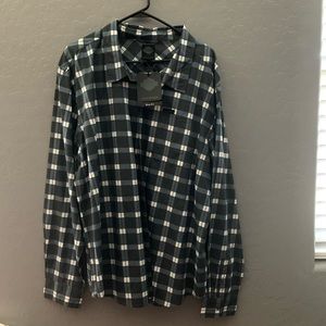 Plaid button up never been worn